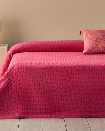Harmony Одеяло Пике Кралски размер Памучен 240x220 см Тъмнорозов