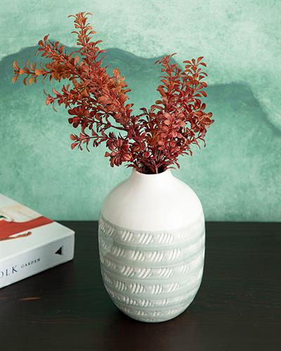 Harper Ваза 16x16x24 см Светлозелен