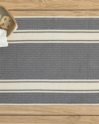 Harry Cottony Fringed Bathroom Mat 60x90 cm Antrasit-Ekru