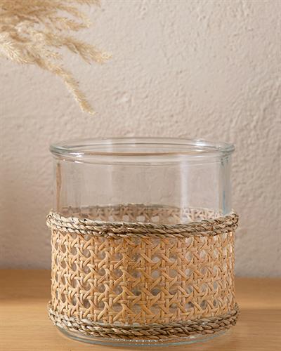 Hazeran Ваза Кафяво, 16 X 16 X 15 Cm