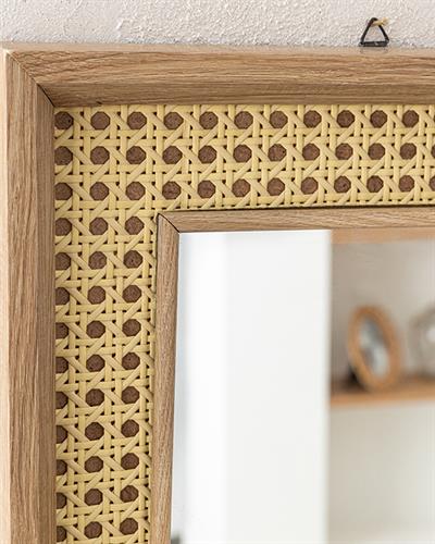 Hazeran Mirror 30x90 cm Brown