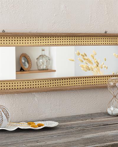 Hazeran Mirror 30x90 cm Brown