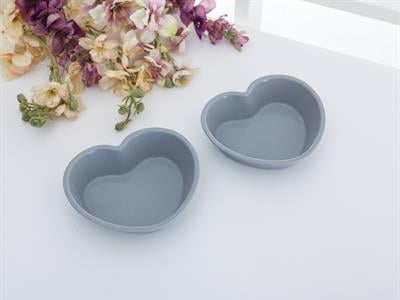 Heart ФОРМА ЗА КЕКС 2 комплекта Силикон 12,6x11,5x2,8 cm Gray