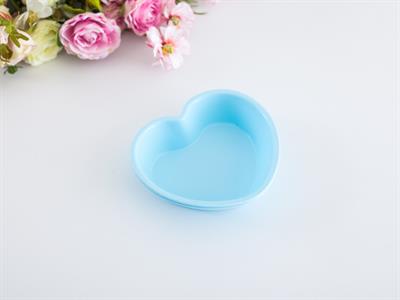 Heart ФОРМА ЗА КЕКС 2 комплекта Силикон 12,6x11,5x2,8 cm Mint