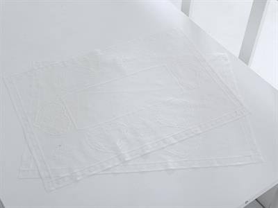 Heart АМЕРИКАНЗКИ СЕРВИЗ 2 комплекта Плетиво 40x60 cm Cream.