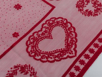 Heart АМЕРИКАНЗКИ СЕРВИЗ 2 комплекта Плетиво 40x60 cm Red