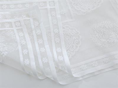 Heart Салфетка за Гости 4 Set Плетиво 40x40 cm Cream.