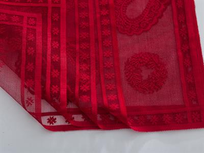 Heart Салфетка за Гости 4 Set Плетиво 40x40 cm Red