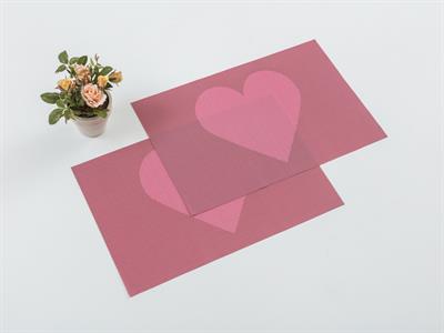 Heart АМЕРИКАНЗКИ СЕРВИЗ Полипропилен 45x30 cm Pink