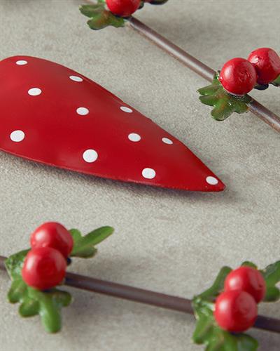 Heart Hanger Висящ Аксесоар Метал 26 см Червен