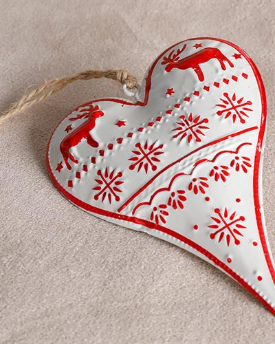 Heart Аксесоар Със Закачалka Метал, Червено, 20,5 X 11,3 Cm