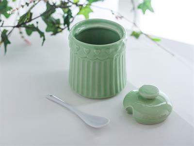 Heart КУТИЯ ЗА СЪХРАНЕНИЕ Керамичен Mint