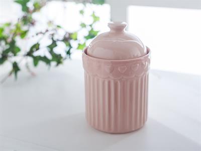 Heart КУТИЯ ЗА СЪХРАНЕНИЕ Средна Керамичен Pink