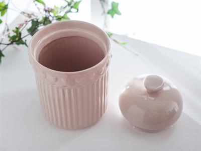 Heart КУТИЯ ЗА СЪХРАНЕНИЕ Голяма Керамичен Pink