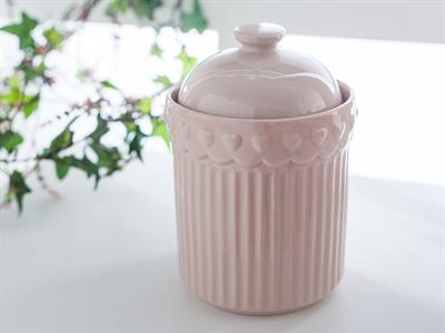 Heart КУТИЯ ЗА СЪХРАНЕНИЕ Голяма Керамичен Pink