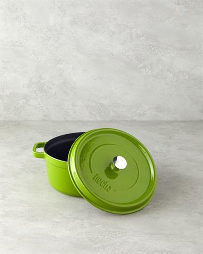 Hecha Тенджера С чугунена отливка 24 см Зелен