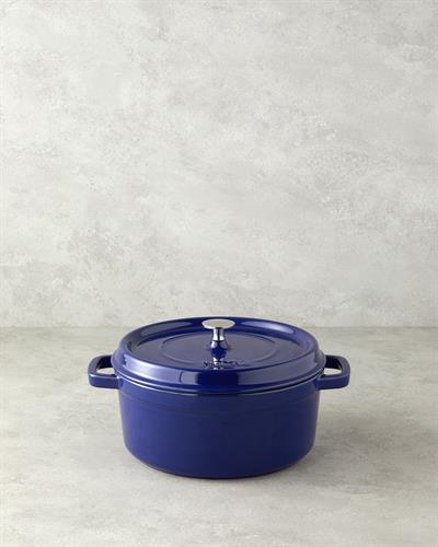 Hecha Тенджера С чугунена отливка 24 см Син