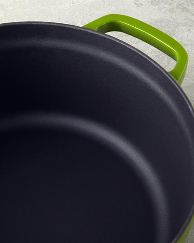 Hecha Тенджера С чугунена отливка 24 см Зелен