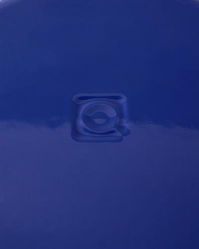 Hecha Тенджера Плитък С чугунена отливка 28 см Син