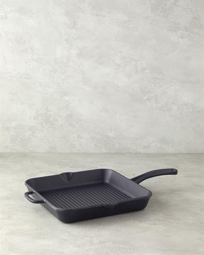 Hecha Грил Тиган Квадрат С чугунена отливка 28 см Черен