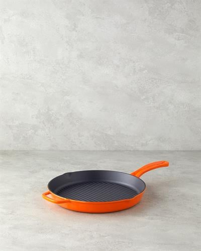Hecha Грил Тиган Кръгъл С чугунена отливка 28x4 см Оранжев