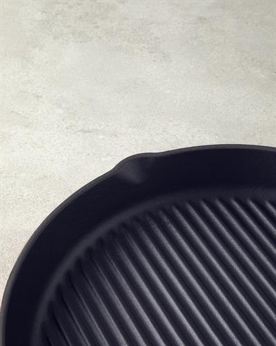 Hecha Грил Тиган Кръгъл С чугунена отливка 28x4 см Червен