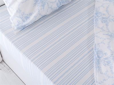 Helena СПАЛНО БЕЛЬО КОМПЛЕ Двоен Памучен 200x220 cm Blue.