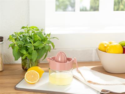 Hera Лимоностискачка Стъкло, Тъмно Розово, 300 Ml