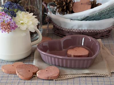 Herma ТЕПСИЯ ЗА ФУРНА Форма на сърце Керамичен 20 cm Purple.