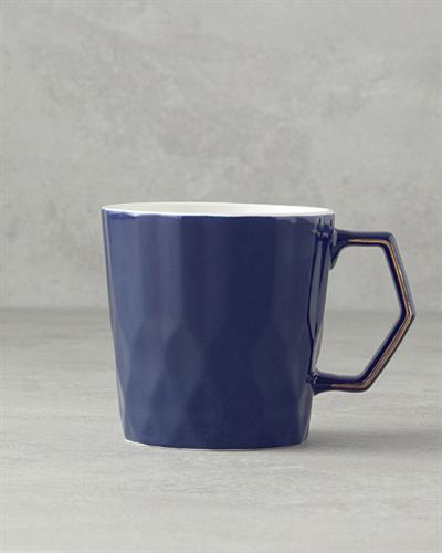 New Bone China Cup 350 ml Navy Blue