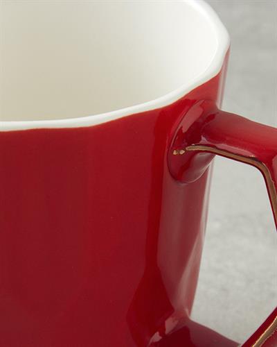 Hestia Чаша Китайски костен порцелан 350 мл.. Червен