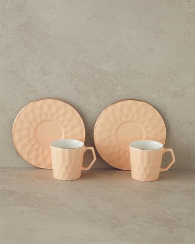 Сервиз за Кафе Мъж 4 New Bone China 80 ml Сьомга