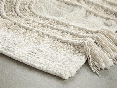 Hill Постелка За Баня Памучен, Кремово, 60 X 90 Cm