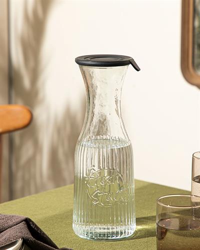 Homie Glass Storing Bottle 1000 ml Black