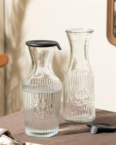 Homie Glass Storing Bottle 1000 ml Black