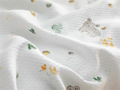 Honey Bear БЕБЕШКА ПОКРИВКА Отпечатано 100x150 cm Beige