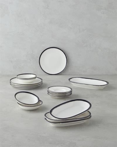 Horizon Сервиз За Закуска Порцелан Черен