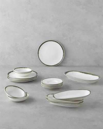 Horizon Сервиз За Закуска Порцелан Зелен