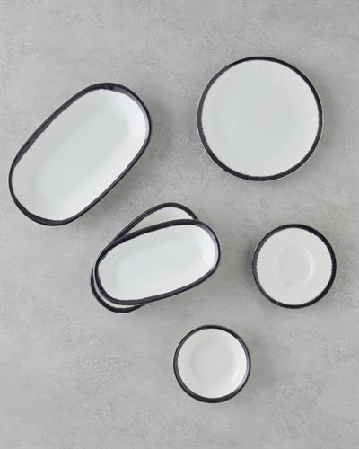 Horizon Сервиз За Закуска Порцелан Черен