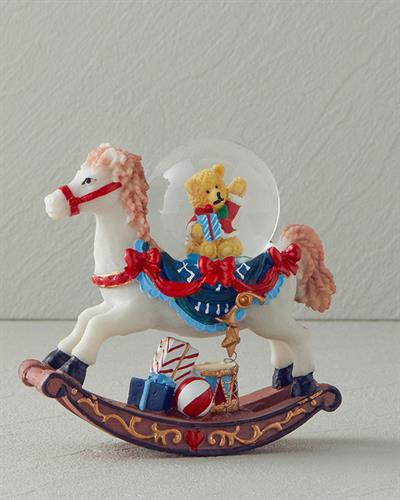 Horse And Bear Снежно Кълбо Червено, 10,5X4,5X10,5