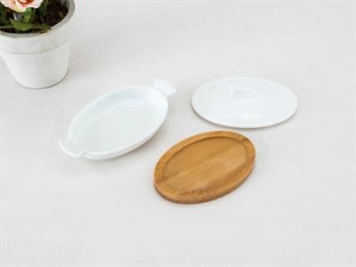 Hotta КУТИЯ ЗА СЪХРАНЕНИЕ Бамбук 13x7,8x5,1 cm Beige