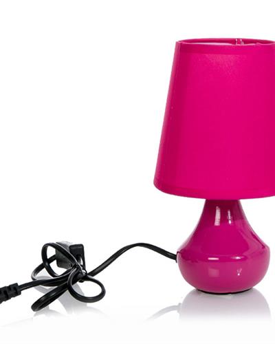 Hugla Абажур Керамика 13x13x24 cm Тъмнорозов