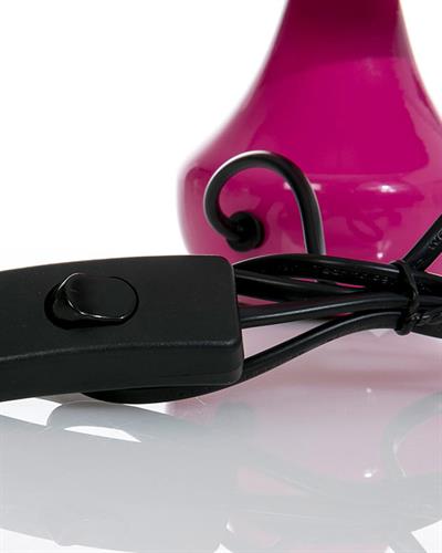 Hugla Абажур Керамика 13x13x24 cm Тъмнорозов