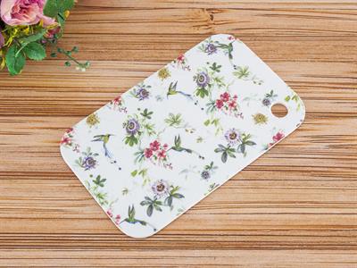 Humming Birds ДЪСКА ЗА РЯЗАНЕ Голяма 26x16 cm Green