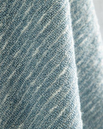 Hybrid Хавлия За Лице С Ресни, Памучен, Екру-Синьо, 50 X 70 Cm