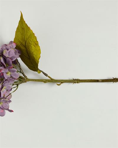 Hydrangea Изкуствено Цвете Един Стрък Полиестер 34 см Виолетов..
