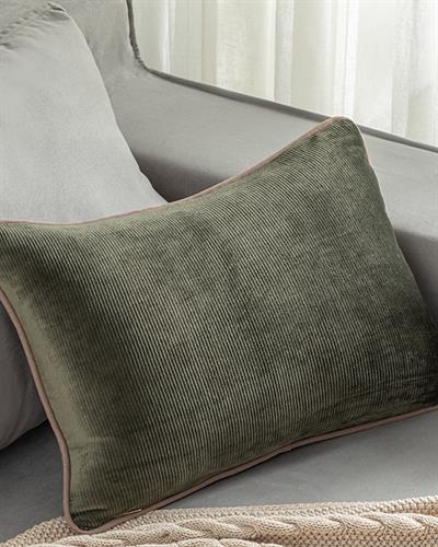 İda Пълнена Възглавница Кадифе, Каки, 35 X 50 Cm