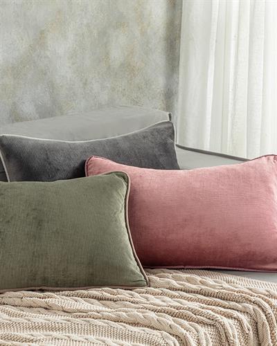 İda Пълнена Възглавница Кадифе, Каки, 35 X 50 Cm