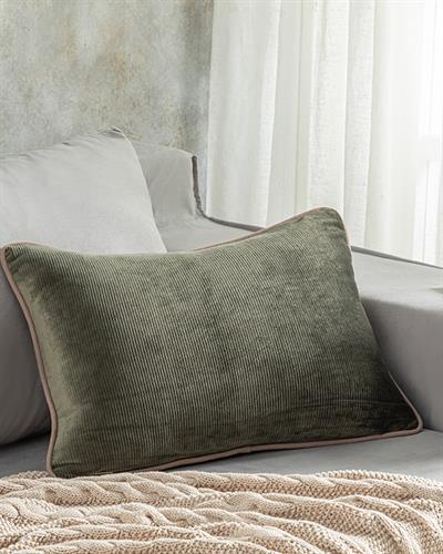 İda Пълнена Възглавница Кадифе, Каки, 35 X 50 Cm
