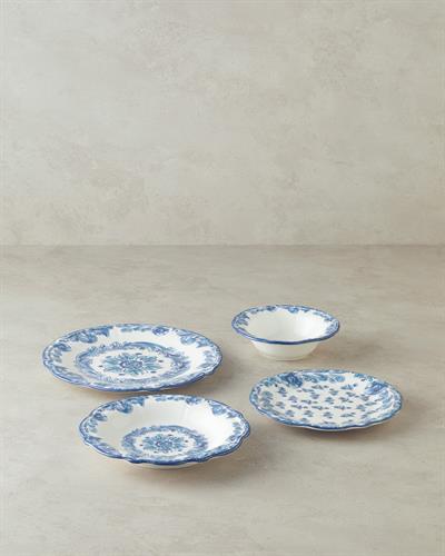 Intense Сервиз За Хранене Порцелан, Синьо, 24 Броя За 6 Души